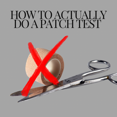 PATCH TEST E PERCHÉ NON COPRIAMO MAI IL TEST CON NASTRO