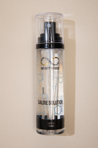 INFINITY SALINE SOLUTION 100ML - YOUR MUST HAVE BROW KIT PRODUCT