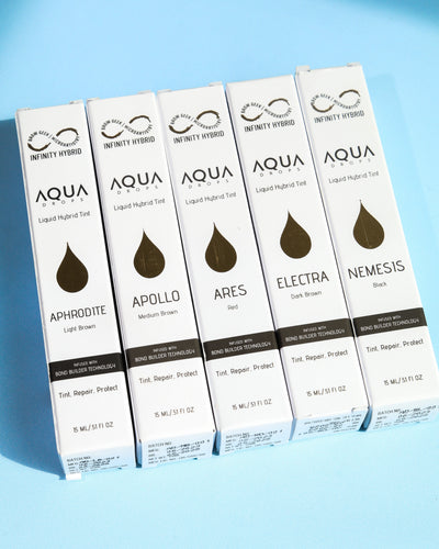 Kits Infinity Aqua Drops - TODOS los 7 tonos - Bronce, Plata y Oro 