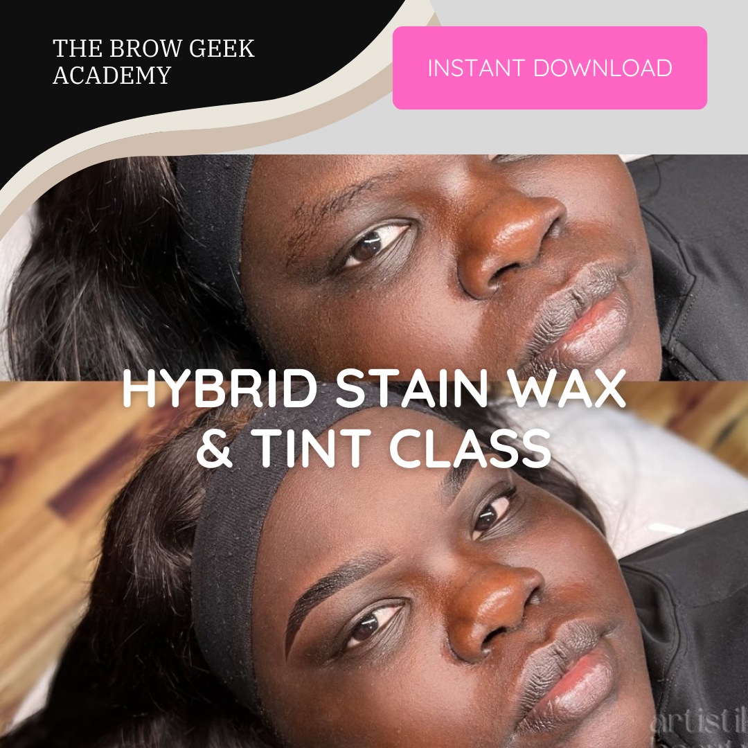 Hybrid Brow Tint & Wax  Course - Fully Certificated (Brow Stain)