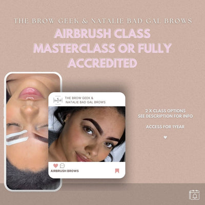 THE ART OF AIRBRUSH  BROWS ACCREDITED TRAINING   COURSE