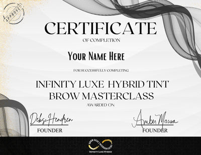 INFINITY HYBRID CREAM BROW DYE TINT KIT (bronze silver & gold)